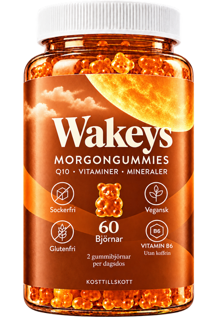 Wakeys morgongummies – 60 björnar i en burk
